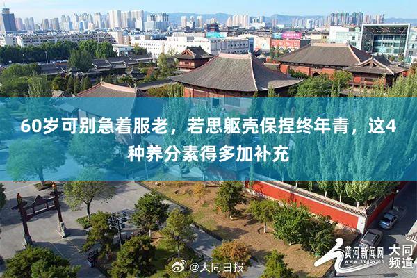 60岁可别急着服老，若思躯壳保捏终年青，这4种养分素得多加补充