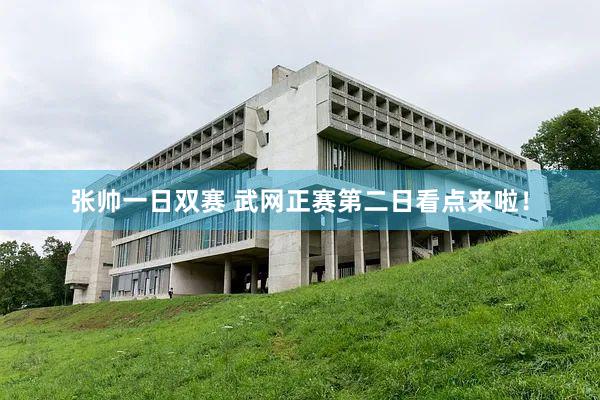 张帅一日双赛 武网正赛第二日看点来啦！