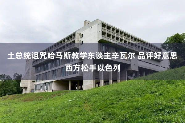 土总统诅咒哈马斯教学东谈主辛瓦尔 品评好意思西方松手以色列