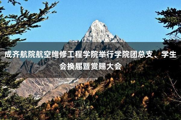 成齐航院航空维修工程学院举行学院团总支、学生会换届暨赏赐大会