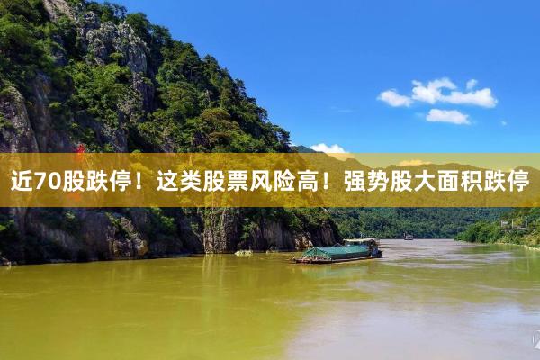 近70股跌停！这类股票风险高！强势股大面积跌停
